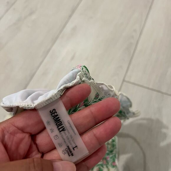 seamoly Women's Tankinis Striped Halter String Tie Side 2 Piece Tankini Sets Swi - Picture 4 of 7